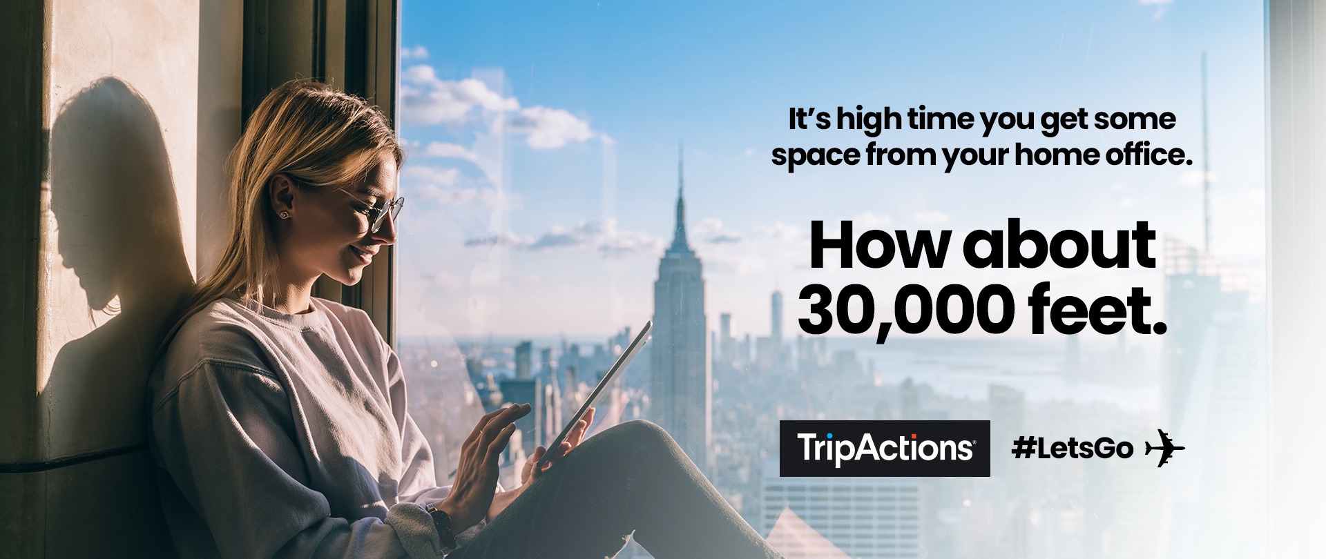 TripActions campaign ad