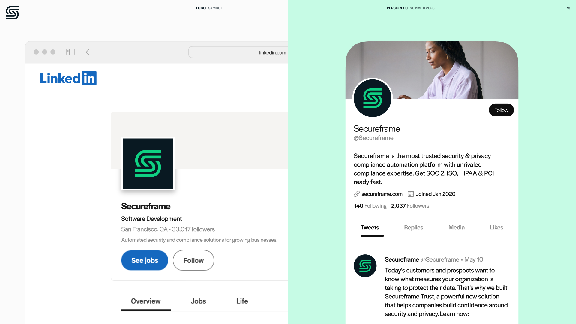 Secureframe brand identity